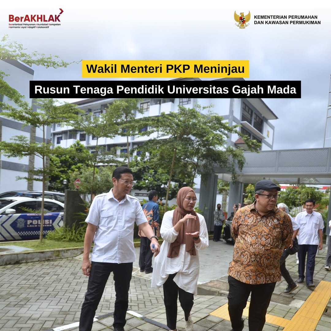 Wakil Menteri PKP Meninjau Rusun Tenaga Pendidik Universitas Gadjah Mada